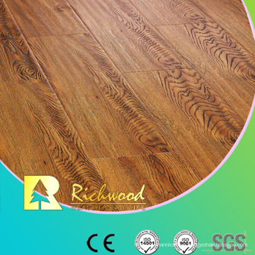 8.3mm E0 Embossed Hand Scraped Hickory Waxed Edge Laminated Flooring